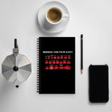 Sensor and Film Sizes Cover Notebook